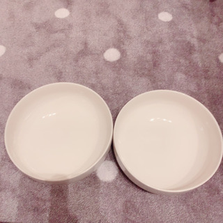 直径20cm ホワイト(アイボリー) 丼×2