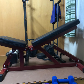 ベンチプレス&ブロックダンベル