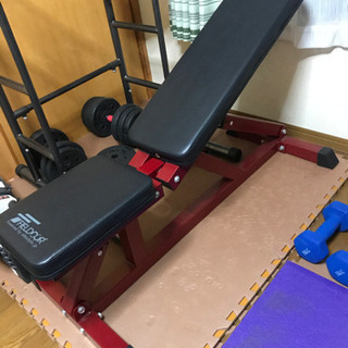 ベンチプレス&ブロックダンベル