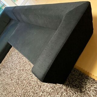 直接引取の場合はお値引き可能 札幌市内近郊 SPIGA FOXXYⅡ スピガ ホクシー2 カウチソファ ブラック 