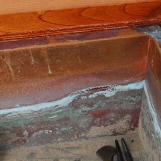 3261 欅 けやき 無垢材 関西火鉢 火鉢 長火鉢 引出付 火箸 五徳 灰ならし付 D64.5×W96.3×H35cm 愛知県岡崎市 直接引取可