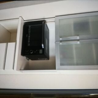 収納電子レンジ炊飯器食器棚