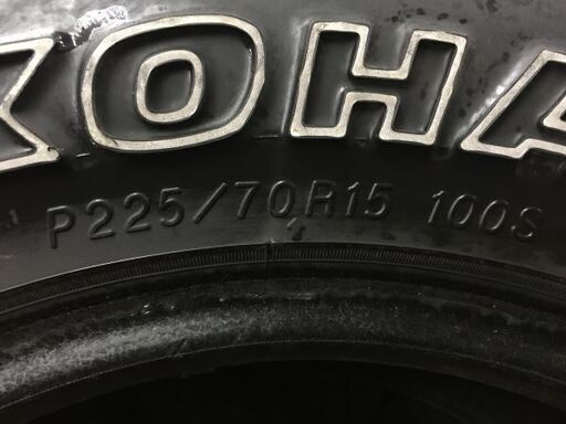 Yokohama Geolandar A T S P225 70r15 15インチ 夏タイヤ 4本 15年製 ホワイトレター ジムニー等 Tanikawa S 南平岸の車のパーツの中古あげます 譲ります ジモティーで不用品の処分