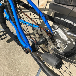 売買終了)ロードバイク 多数傷あり 付属 ロードバイク専用空気入れの 