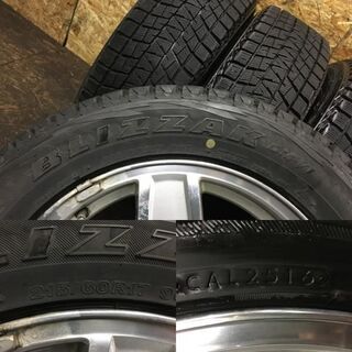 【BS BLIZZAK DM-V1 215/60R17】スタッドレス【JEEP パトリオット 純正ホイール 17インチ 6.5J5HPCD114.3+39】　(VTN269) クレジットカード QR決済可能