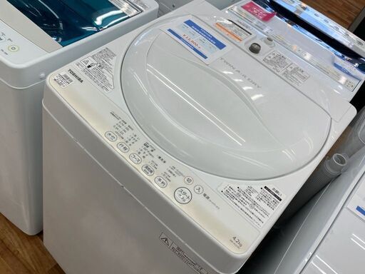 【店頭販売のみ】TOSHIBAの4.5kgの簡易乾燥機能付き洗濯機！