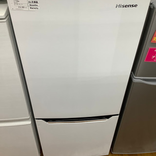 安心の6ヶ月保証付き Hisense 2ドア冷蔵庫 16280円