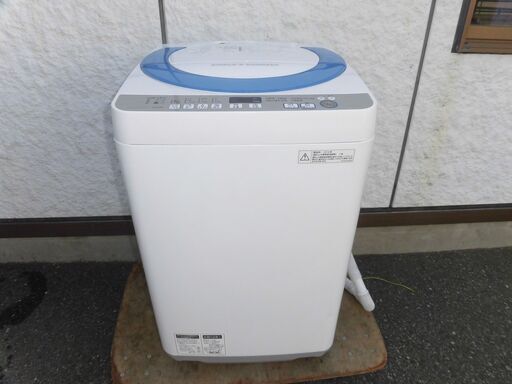 JMS0118)SHARP 全自動洗濯機 ES-GE70R-A 2016年製 7kg 中古品 動作OK♪ 【取りに来られる方限定】