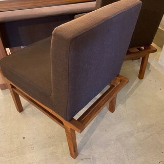 アクタス ACTUS OWN-F リビングダイニングテーブルセット 4点セット ブラウン 中古品