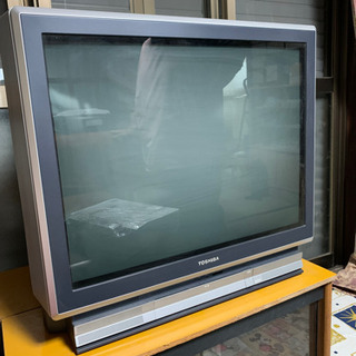 ブラウン管テレビとデジタルチューナーのセット