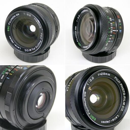 カメラレンズ フジカ EBC FUJINON-SW 1:3.5 f=28mm レンズフード付き カメラレンズ フジカ EBC FUJINON-SW 1:3.5 f=28mm レンズフード付き