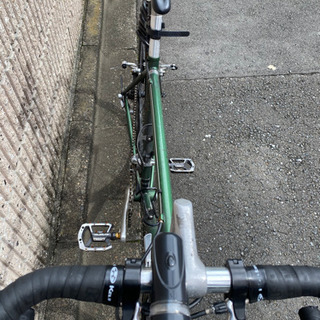 中古ロードバイク　レトロ車　後輪ホイール•グリップテープ付き