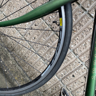中古ロードバイク　レトロ車　後輪ホイール•グリップテープ付き