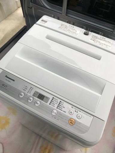 取引中高年式2019年製パナソニック全自動洗濯機容量6キロ美品千葉県内配送無料。設置無料。