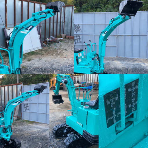 四日市発★KOBELCO コベルコミニ油圧ショベル　SK-007 1278hr 再塗装　クローラ良好　操作確認　実働品