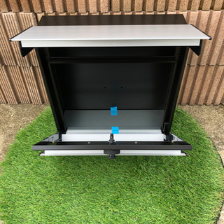 YKK エクステリア 外溝 門柱 ポスト 限定品 カームブラックピュアシルバー