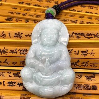 福袋 ネックレス 観音様 ミャンマー産 本翡翠 氷ヒスイ A貨 誕生日