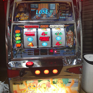 実機 パチスロ 4号機 麻雀物語 10円玉仕様 不要機付き