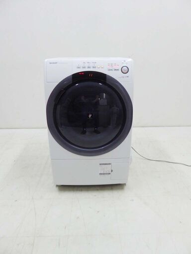 美品 SHARP シャープ 保証付 動作確認済 2020年製 コンパクト ドラム式洗濯乾燥機ES-S7D-WR 7キロ