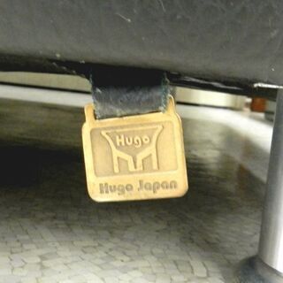 Hugo Japan 3人掛け レザーソファ  ハラコ素材 ヒューゴ ジャパン 黒 ☆ PayPay(ペイペイ)決済可能 ☆ 札幌市 北区 屯田