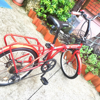 可愛い、折りたたみ自転車
