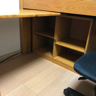 【お譲り先決定】システムベッド　本棚　収納　デスク　チェアー　付き　フルセット