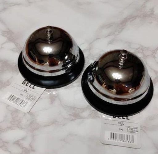 卓上ベル 2個セット 呼び鈴 コールベル 受付カウンター飲食店舗用 会議 防犯 まきぽよ 坂戸のその他の中古あげます 譲ります ジモティーで不用品の処分