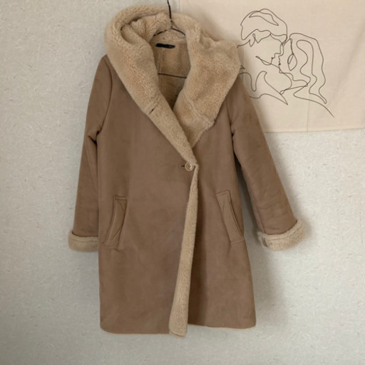 Heather ムートンコート Mapi 可部のコート レディース の中古 古着あげます 譲ります ジモティーで不用品の処分