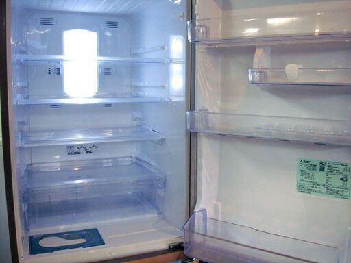 三菱/3ドア冷蔵庫/370L・ MR-C37Y-P 2015年製 自動製氷付き/札幌市東