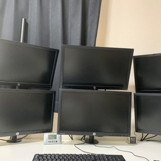 ディスプレイ・モニター本体 taka 20インチモニター6枚。＋固定アーム付き！