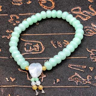 ブレスレット 本翡翠 氷ヒスイ 高級緑色 誕生日プレゼント 手作り 本物保証