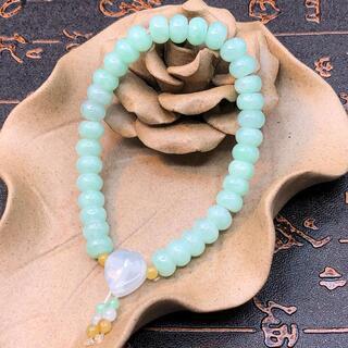 ブレスレット 本翡翠 氷ヒスイ 高級緑色 誕生日プレゼント 手作り 本物保証