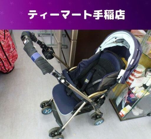 値下げしました！コンビ ベビーカー ディアクラッセ オート4キャス ホワイトレーベル XA-600 プレミアムネイビー combi