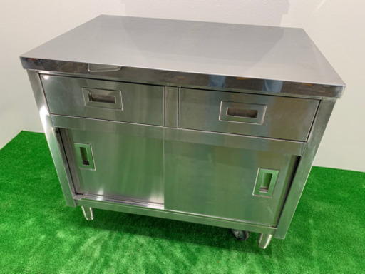 業務用　ステンレス　作業台　引き出し付き　調理台　W900xD600xH800mm