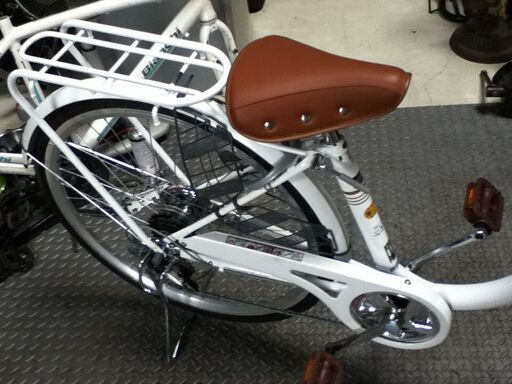 CHACLE 26インチ 6速 ノーパンクタイヤ 軽快車 黒銀 (166)