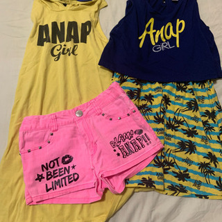 子供用品 ANAP ガール 20点セット ワンピース レギンス ショーパン T 