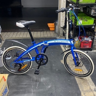 20インチ　折りたたみ自転車　COLORFUL-LIFE LPM2 7段変速　ディスクブレーキ　美品 20インチ 折りたたみ自転車 COLORFUL-LIFE LPM2 7段変速 ディスク