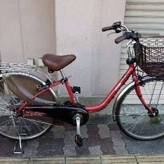 (本体のみ)Panasonic 26吋電動アシスト自転車(レッド)