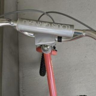 ルイガノ 16インチ J16 サーモンピンク スタンド 補助輪付 自転車 