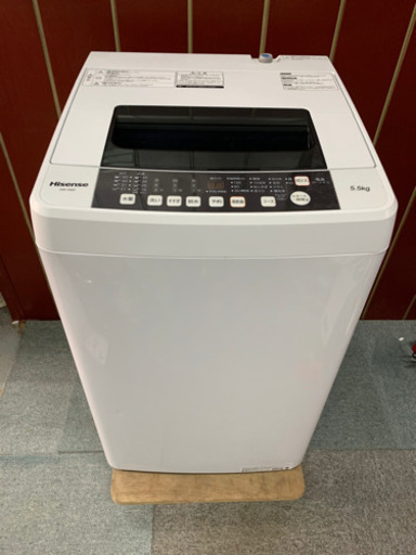 Hisense ハイセンス　HW-T55C 全自動電気洗濯機 5.5Kg 動作確認済み