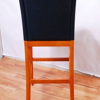 3658 カウンターチェア 8脚セット ナラ材 木製 ネイビー D40×W46.5×H115cm 座面高さ77cm 愛知県岡崎市 直接引取可