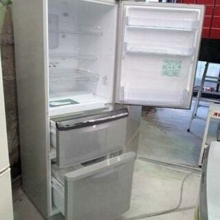 3ドア 大型 冷蔵庫 335L 2011年製 三菱 MR-C34S シルバー 銀  