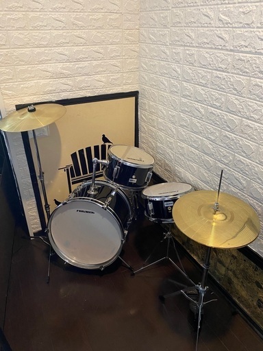 【購入成立】中古ドラム　ジュニアドラムセット DJK30 黒