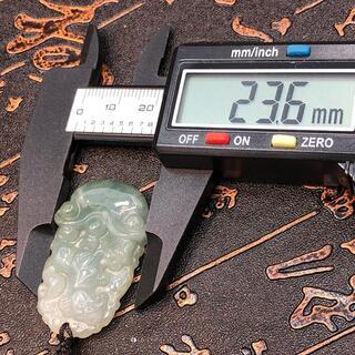 福袋 ペンダント ワンちゃん 犬 本翡翠 氷ヒスイ 緑色 誕生日