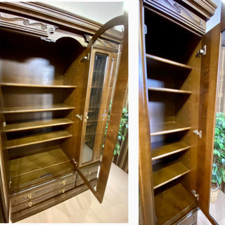 　✨インテリアハウス✨＊＊彫模様が素敵な♪リビングボード＊＊キャビネット