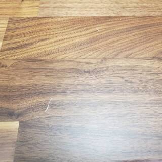 【9743】ウォルナット無垢材ダイニングテーブル・150cm・スチール脚-進撃の巨人キャラウムコラボカフェ受注生産等身パネルリヴァイ