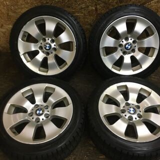【DUNLOP WM01 235/45R17】スタッドレス【BMW E90 3シリーズ 純正ホイール 17インチ 8J5HPCD120+34】(VTC257) クレジットカード QR決済可能
