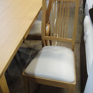 大塚家具（OTSUKA)　ダイニング５点セット　タモ材使用　食卓セット