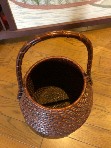 籐製　花籠