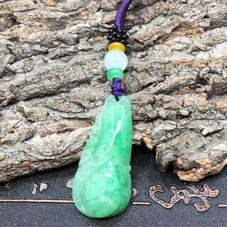 福袋 ネックレス 蘭 本翡翠 氷ヒスイ 誕生日プレゼント 高級緑色 天然石 本物保証